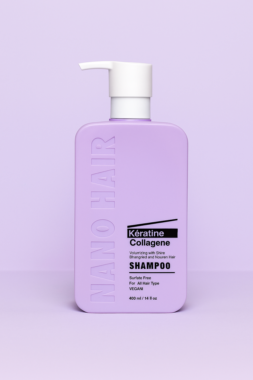 NANO KERATINE COLLAGENE SHAMPOO 400 ML Nahla Beauty NANO KERATINE COLLAGENE SHAMPOO 400 ML Nahla Beauty
