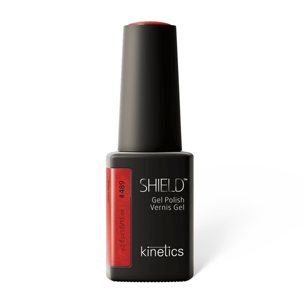 Vernis semi permanent Kinetics Shield #489 IRON RED – Nahla Beauty Tunisie