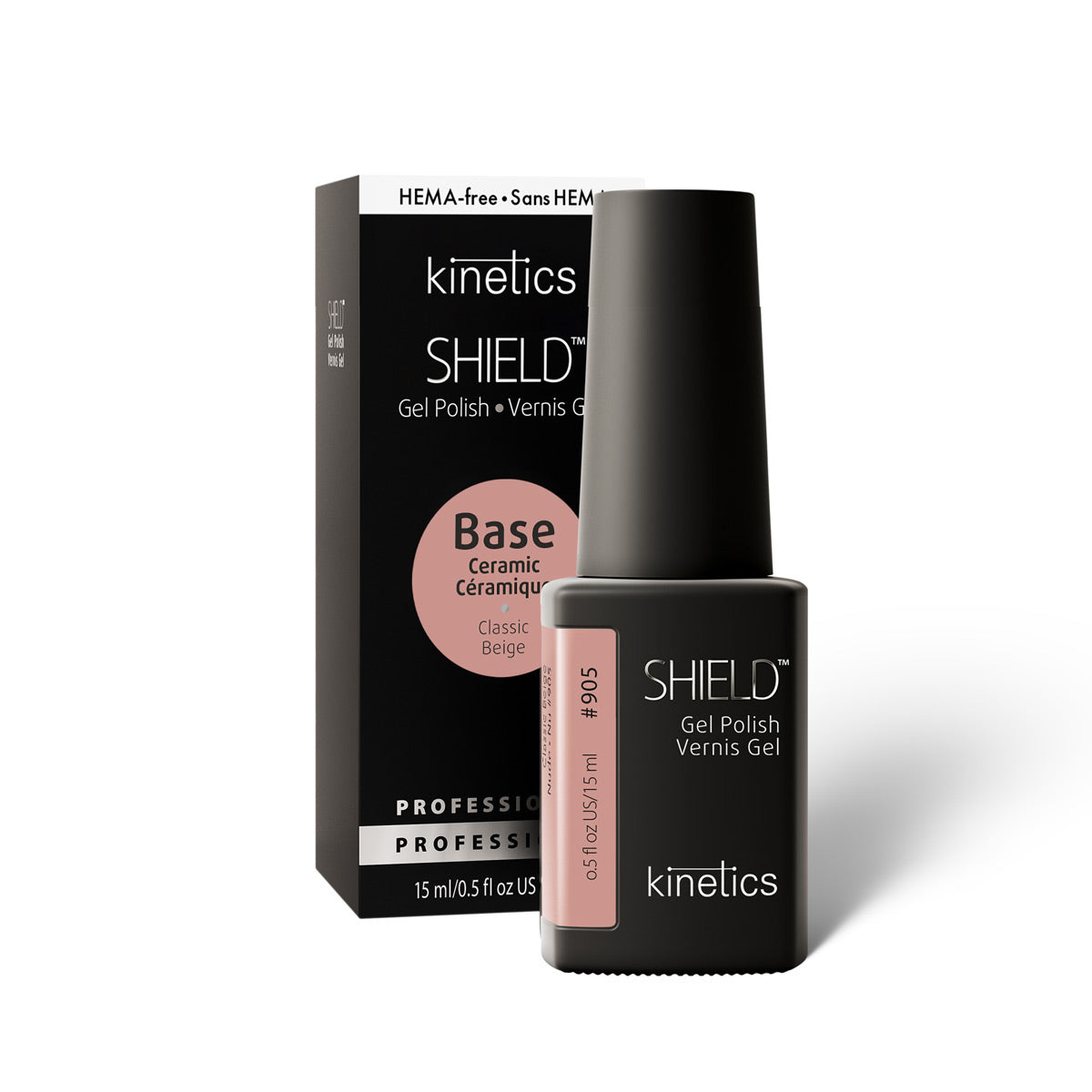 Vernis semi permanent Kinetics Shield SHIELD CERAMIC BASE BEIGE 905 – Nahla Beauty Tunisie