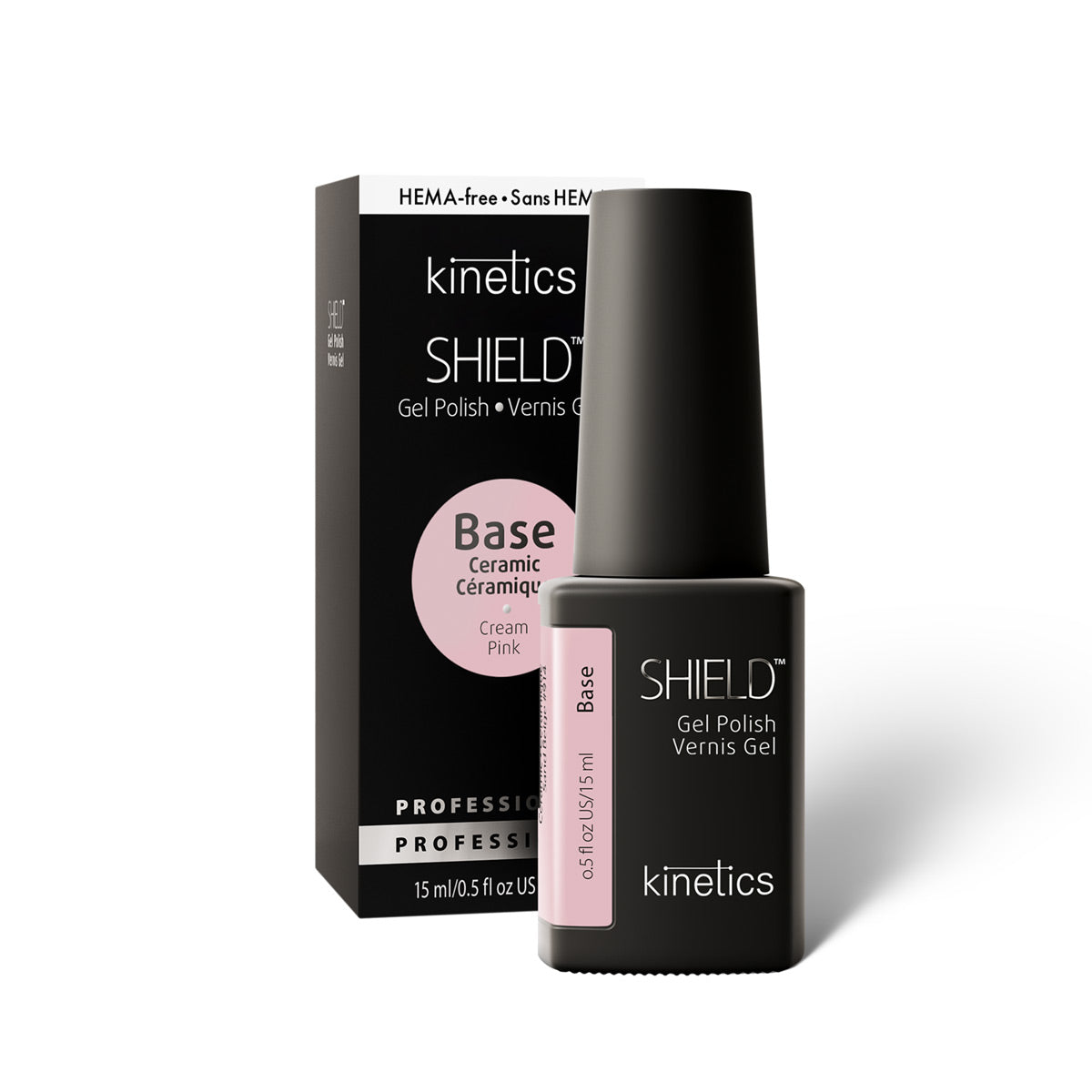 Vernis semi permanent Kinetics Shield SHIELD CERAMIC BASE CREAM PINK 917 – Nahla Beauty Tunisie