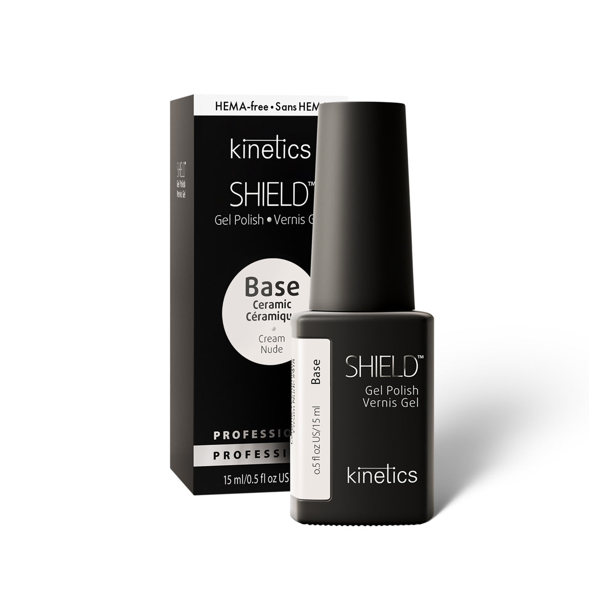 Vernis semi permanent Kinetics Shield SHIELD CERAMIC BASE CREAM NUDE 918 – Nahla Beauty Tunisie