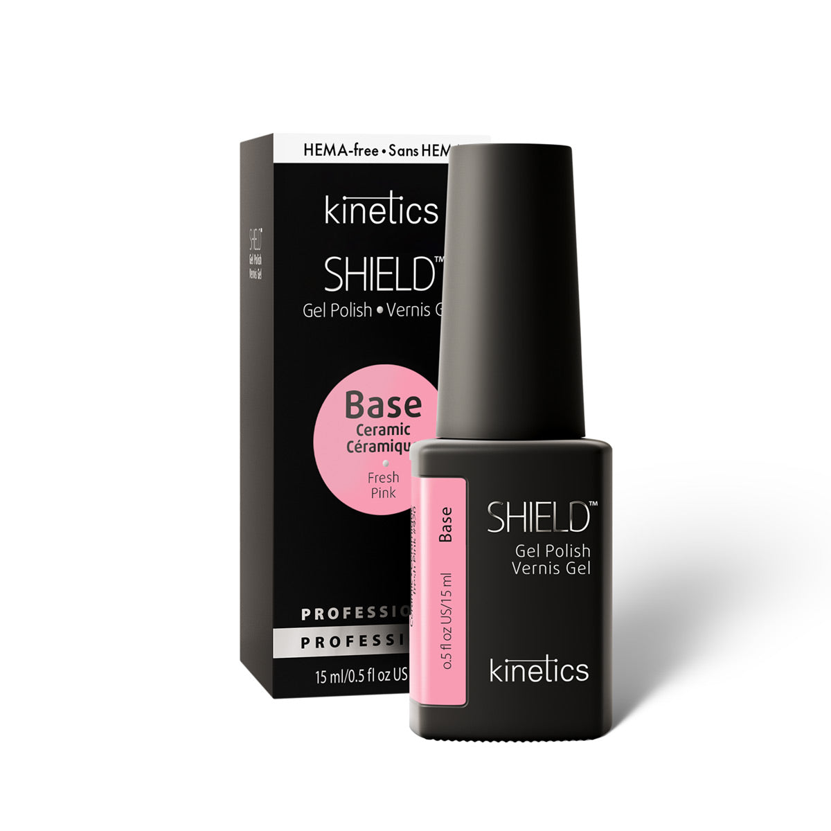 Vernis semi permanent Kinetics Shield SHIELD CERAMIC BASE FRESH PINK 921 – Nahla Beauty Tunisie