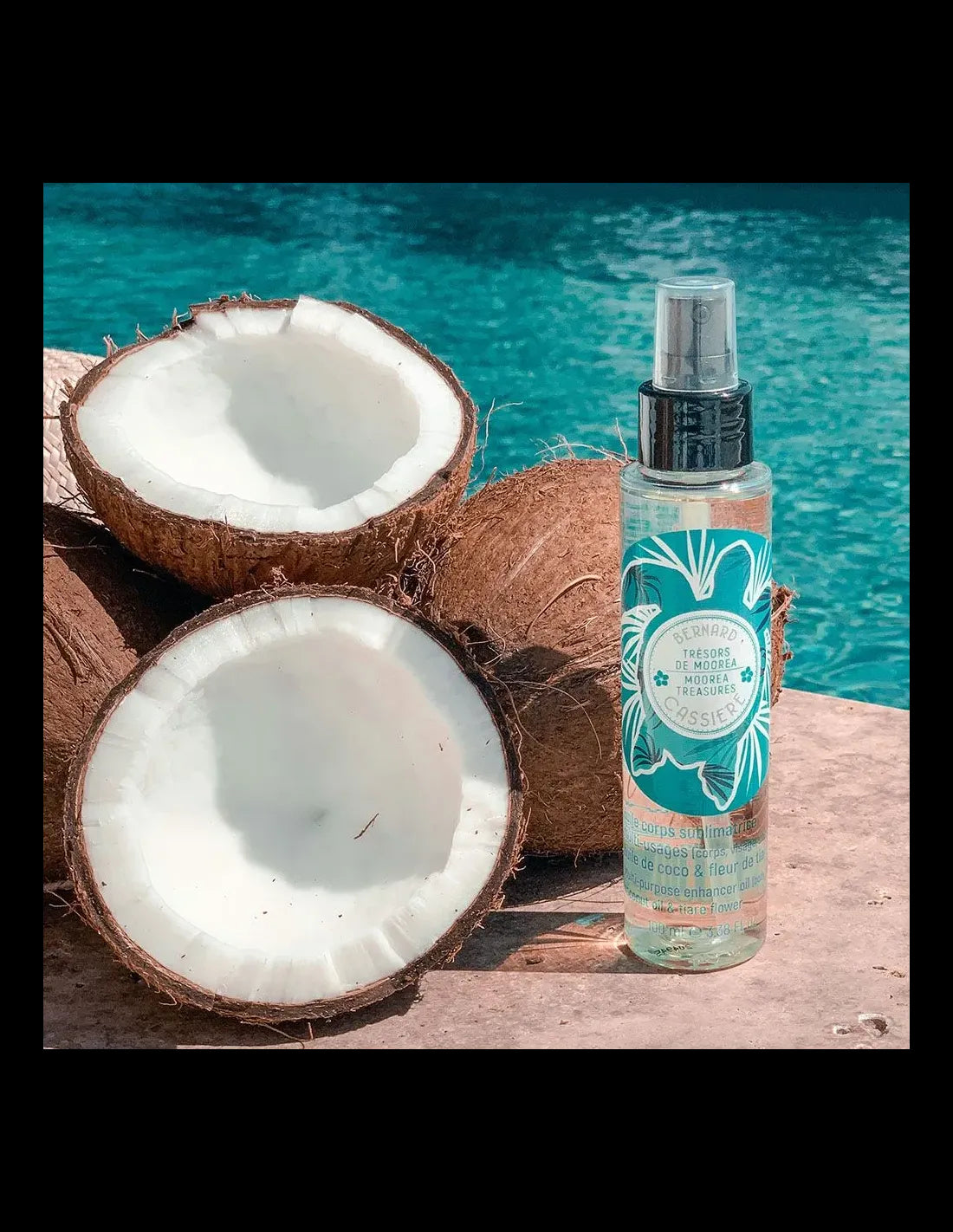 Huile sublimatrice multi-usages huile de coco & fleur de tiaré